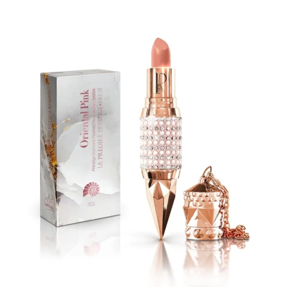 La Prestige Paris Matte Lipstick Flushed Rose NIB $180